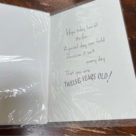 True Vintage stock never opened Birthday Greetings for a 12yr old birthday card - Picture 3 of 4